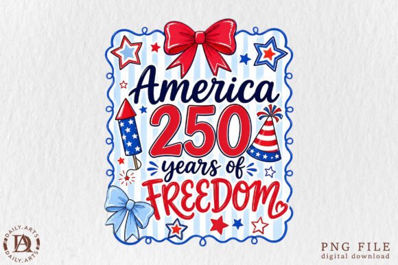 American 250 Years of Freedom PNG: A Designer's Asset