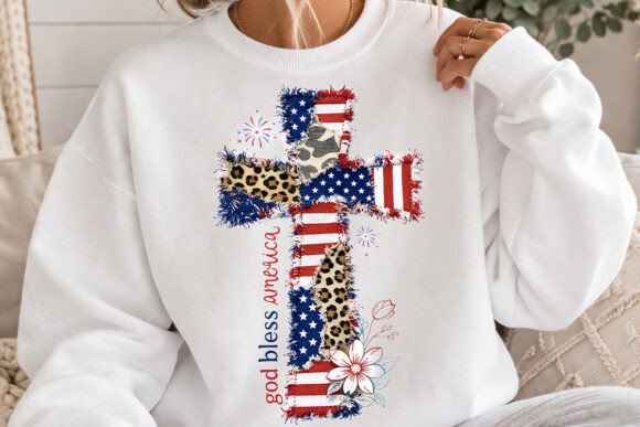 Celebrate with Style: God Bless America PNG for 4th of July Designs