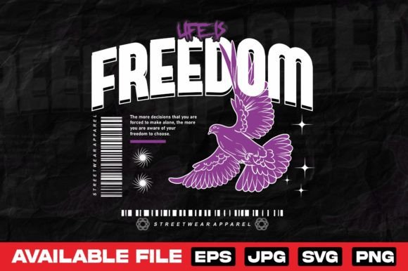 Flying Dove Streetwear: A Versatile Vector Design Asset