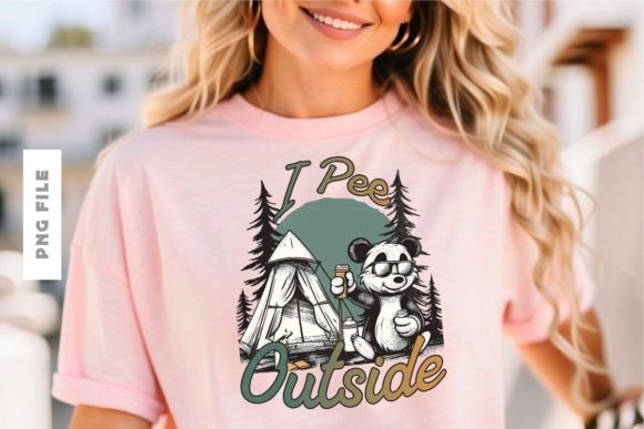 I Pee Outside T-shirt Design: A Bold Graphic Asset