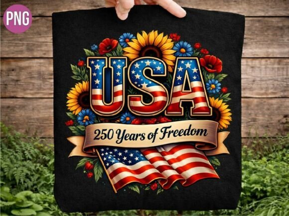 Patriotic USA 250 Years of Freedom: A Design Asset