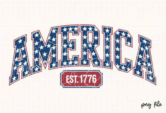Retro America Patriotic: 4th of July PNG Design Assets