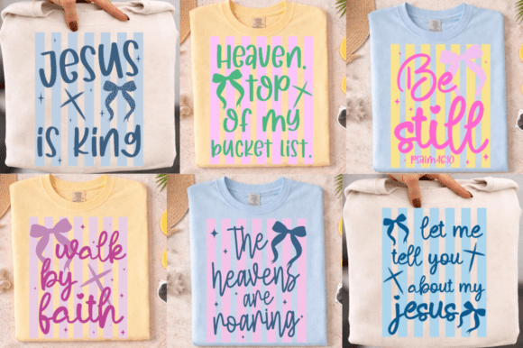 Retro Striped Christian SVG Bundle: Faith & Design Assets