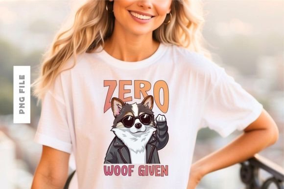 Zero Woof Given T-shirt Design: A Modern Graphic Asset